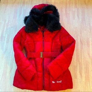 Desigual Quilmes Women’s Red Ski Jacket Puffer